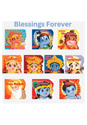 Blessing Forever Set of 10 Gods & Goddess Storybooks for Kids Die Cut Board Books - English