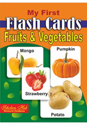 My First Flash Cards-Fruits & Vegetables (24 Cards)
