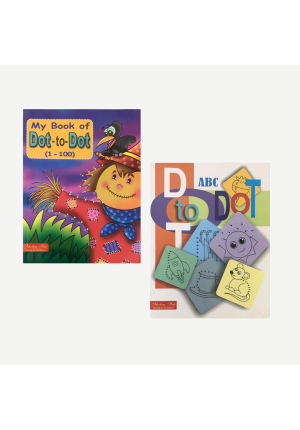 Dot to Dot Activity Book Combo (Numbers 1-100 & ABC) ( Set of 2 Books)