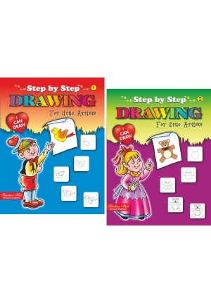 Step by Step DRAWING-Vol 1, Vol 2 ( Set of 2 Books)