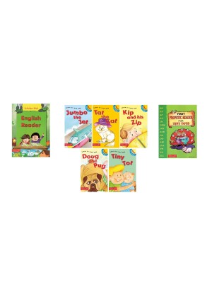 Childs First Phonics Book Combo: Phonetic Reader, English Reader & Phonics Story (Pack of 7)