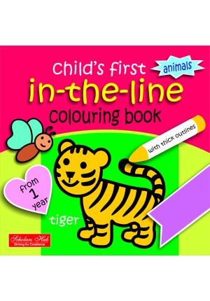 In the line colouring book-Animals.
