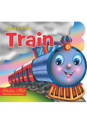 Flying Colours Cut out Board Book - Train